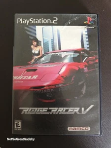 Ridge Racer V PS2 PlayStation 2 /w Reg Card CIB Black Label TESTED  - Picture 1 of 5