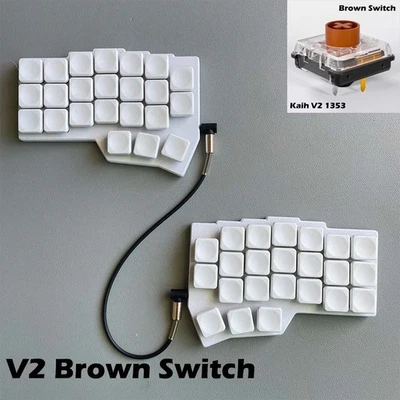 CHOC Corne Low Profile Split Mechanical Keyboard Hot-Swap Kailh Choc V1/V2 - Image 1 of 4