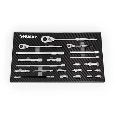 1/4 In., 3/8 In. and 1/2 In. 144-Position Ratchet and Accessory Set in EVA (22-P - Image 1 of 4
