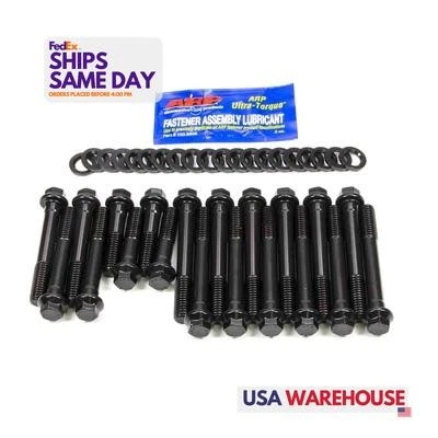 Arp 190-3607, Kit Fits Pontiac Head Bolt 6pt. Chromoly Black Performance Parts - Image 1 of 4