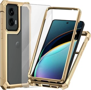 Ailiber per Motorola Moto G Stylus 5G 2024 custodia, cristallo trasparente & oro - Foto 1 di 8