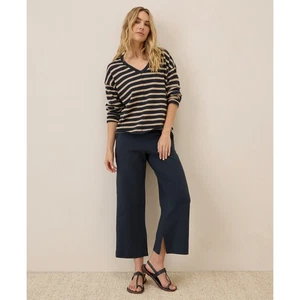 NEU Pact Airplane Wide Leg Lounge Hose Bio Baumwolle blau bequem Damen Größe L - Bild 1 von 8