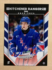 2023-24 Extreme Sports Cards Kitchener Rangers In-Person Autograph Cameron Reid - Picture 1 of 1