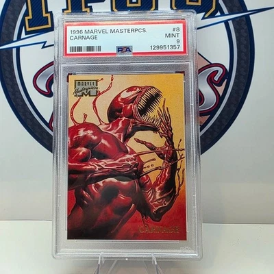 1996 Marvel Masterpieces #8 Carnage PSA 9 - Image 1 of 2