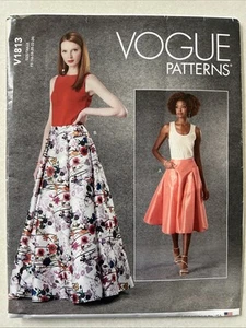 UNCUT Vogue V1813 Misses ausgestellter Rock F5 (16-18-20-22-24) einfaches Schnittmuster - Bild 1 von 3