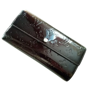 Louis Vuitton Portefeuille Sarah Monogram Vernis Wallet Amarante M93524 Auth - Picture 1 of 20