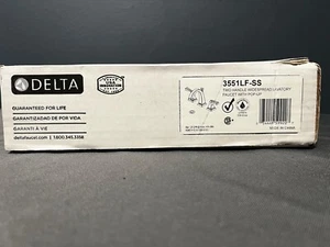 Delta 3551LF-SS Dryden Widespread Bathroom Faucet - Stainless - Picture 1 of 14