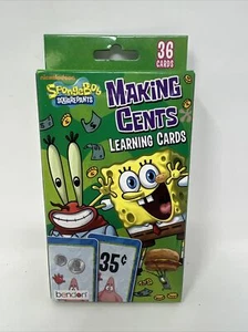 SpongeBob SquarePants Making Cents Learning Cards 36 Cards count - Picture 1 of 2