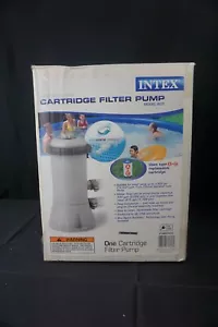 NUOVA pompa filtro cartuccia fuori terra Intex 603 trasparente cristallo 530 GPH 28603 EG - Foto 1 di 8