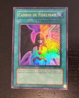 ULTRA RARE SPANISH Change of Heart Yugioh 1st Edition PMT-S060 (FOREIGN MRD)- PL - Image 1 of 2