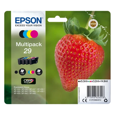 Original Epson 29 Multipack Tinte Patronen Druckerpatronen Erdbeerserie Home NEU - Bild 1 von 3