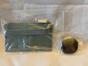 Hello Happy Sparkle Blue Wristlet & Compact Mirror NEW - Picture 1 of 2
