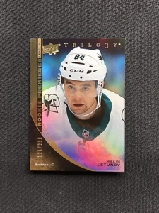 2020-21 UPPER DECK TRILOGY MAXIM LETUNOV LEVEL 3 ROOKIE PREMIERES #ed 121/299 - Picture 1 of 2