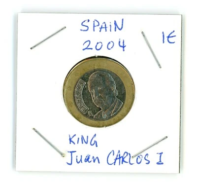 2004 1€  1 € SPAIN 1 Euro Bimetallic Coin  King JUAN CARLOS I !!!!!! - Image 1 of 2
