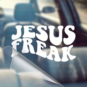 Jesus Freak - Calcomanía de vinilo de coche cristiano pegatina de parachoques para coche - Imagen 1 de 8