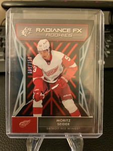 2021-22 UD SPX HOCKEY MORITZ SEIDER RADIANCE FX RED /150