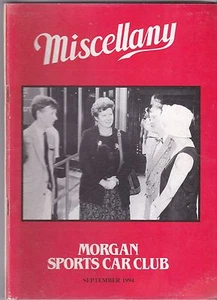 MISCELLANY MORGAN SPORTS CAR CLUB MAGAZIN SEPTEMBER 1994 PORTOFREI - Bild 1 von 1