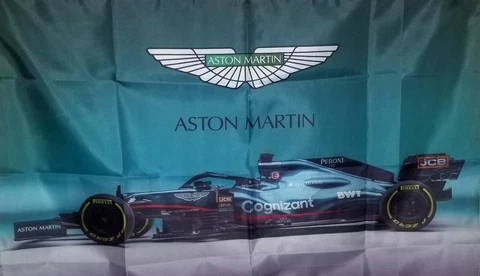 2023 Formula 1 Aston Martin Racing Team Flag Sport Event 2 x 3 ft size Fan Made Cover