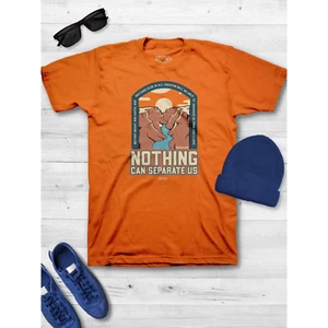 Mens Orange Light Source T-Shirt Nothing Can Separate Us size M-**SHIRT ONLY** - Picture 1 of 2