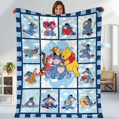 Eeyore Blanket Winnie The Pooh Eeyore Fleece Blanket | Winnie The Pooh Birthday - Image 1 of 4