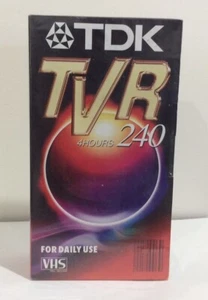 TDK TVR 240 VHS Video Cassette Blank Tape Lot of 2 NEW & SEALED PAL  - Picture 1 of 6