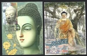 India 2007 Buddha set of 6 on 6 Kapilvastu, Siddharthnagar 2022 maximum cards