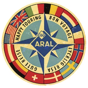 STICKER ARAL BON VOYAGE HAPPY TOURING GUTE REISE 9cm AUTOCOLLANT AA213 - Bild 1 von 1