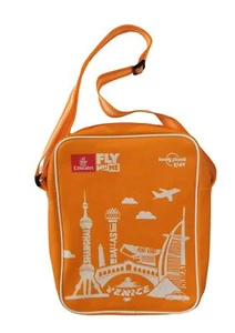 Emirates Kinder Reisetasche Lonely Planet Orange Adj. Armband Venice Dubai Hong Kong - Bild 1 von 8