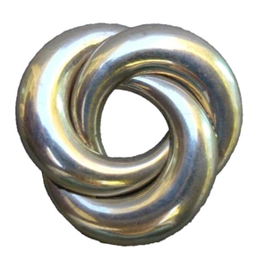 RUTH Mexico Sterling Triple 3 Circle Pin Brooch 12gr - Picture 1 of 5