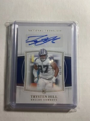 2019 National Treasures Football Trysten Hill Rookie Auto 49/49 eBay 1/1 - Image 1 of 2