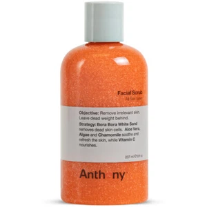 Anthony Facial Scrub, 8 Fl Oz, Contains Aloe Vera, Sand, Algae, Chamomile. - Picture 1 of 6
