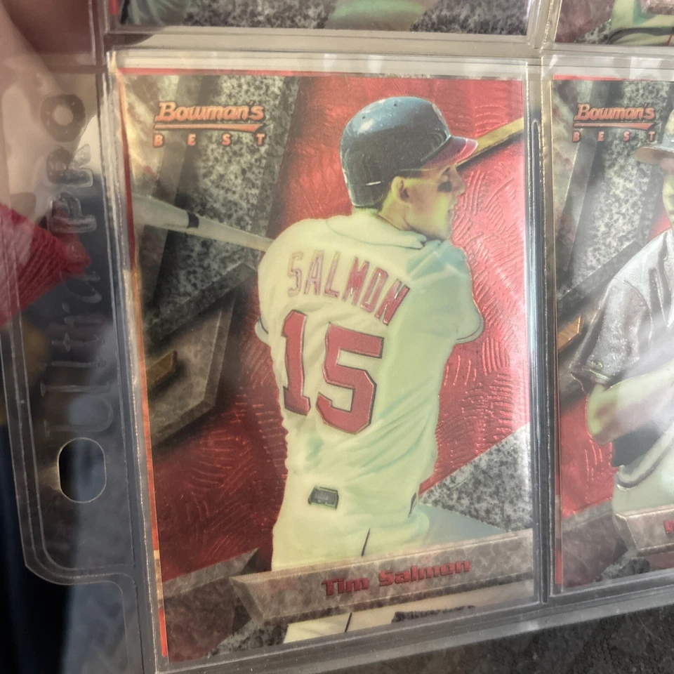 1994 Bowman's Best Red 25, Tim Salmon Angels (w1) - Image 1 of 1
