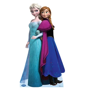 FROZEN - ELSA & ANNA - CARTÓN TAMAÑO NATURAL STANDUP/RECORTE - TOTALMENTE NUEVO 1575 - Imagen 1 de 1