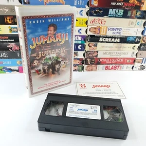 Jumanji VHS 1996 Clam Shell Case With Insert Family Vintage Movie Robin Williams - Imagen 1 de 5