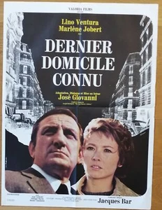 DERNIER DOMICILE CONNU lino ventura affiche cinema originale 80x60 '70 - Picture 1 of 1