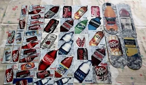 (46) Vend Labels (Flavor Strip)  Coke Coca Cola Barqs Seagrams Dr Pepper Dasani - Picture 1 of 3