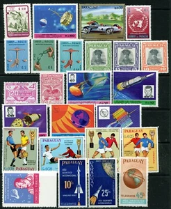 Stamps Paraguay, small mint LH collection 1961-1995, more than 45 different - Bild 1 von 2