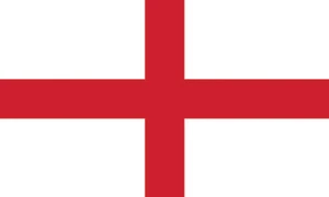 Lot of 10 England Flag Face Stickers 1007 - 1.5" x 2.5" - Bild 1 von 1