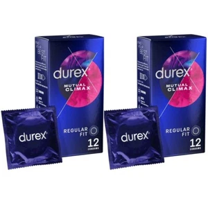 Durex Intense Regular Fit Ribbed & Dotted Lubricated Condoms 2 x 12 Pack 07/25 - Picture 1 of 4
