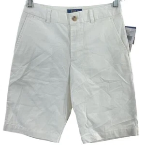 Polo Ralph Lauren White Chino Khaki Shorts Kids Boys Size 12 Cotton NWT - Picture 1 of 4