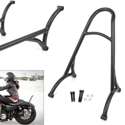 Passenger Backrest Sissy Bar Luggage Rack Kit Fit Harley Sportster XL883 XL1200 - Image 1 of 4
