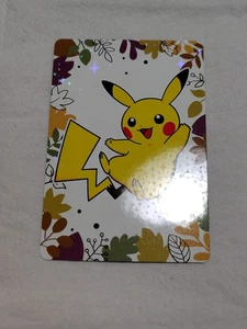 Pikachu Pokemon Pronto Promo Clear Plastic Thank You Card C246 - Picture 1 of 10