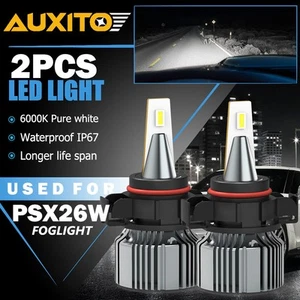 AUXITO 2X PSX26W LED Bombilla antiniebla para Chevy Tahoe Suburban Yukon XL 28W 3000LM - Imagen 1 de 16
