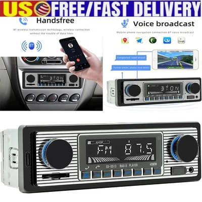 Bluetooth 4-CH Output Car In-dash MP3 Stereo Radio Player FM USB/SD/AUX & Remote Foto 1 de 4