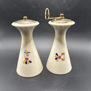 VINTAGE LENOX USA SIGARO A MANO 5 1/2" SET MULINO SALE E PEPE 1960S - Foto 1 di 7