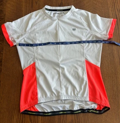 Maillot de ciclismo Nishiki para mujer de malla con media cremallera grande con detalles de neón Foto 1 de 4