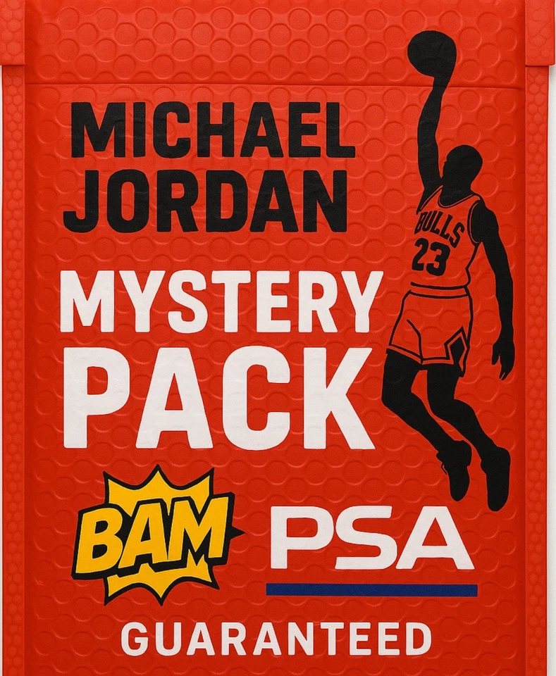 MICHAEL JORDAN Mystery Pack MJ PSA IN EVERY PACK + 15 Cards Ur Team And MJ! - Image 1 of 1