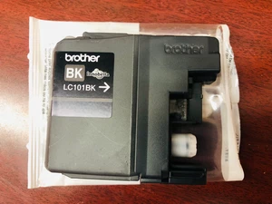 Brother LC101BK Black Ink Cartridge - Genuine, Standard Yield, Up to 300 Pages - Picture 1 of 2