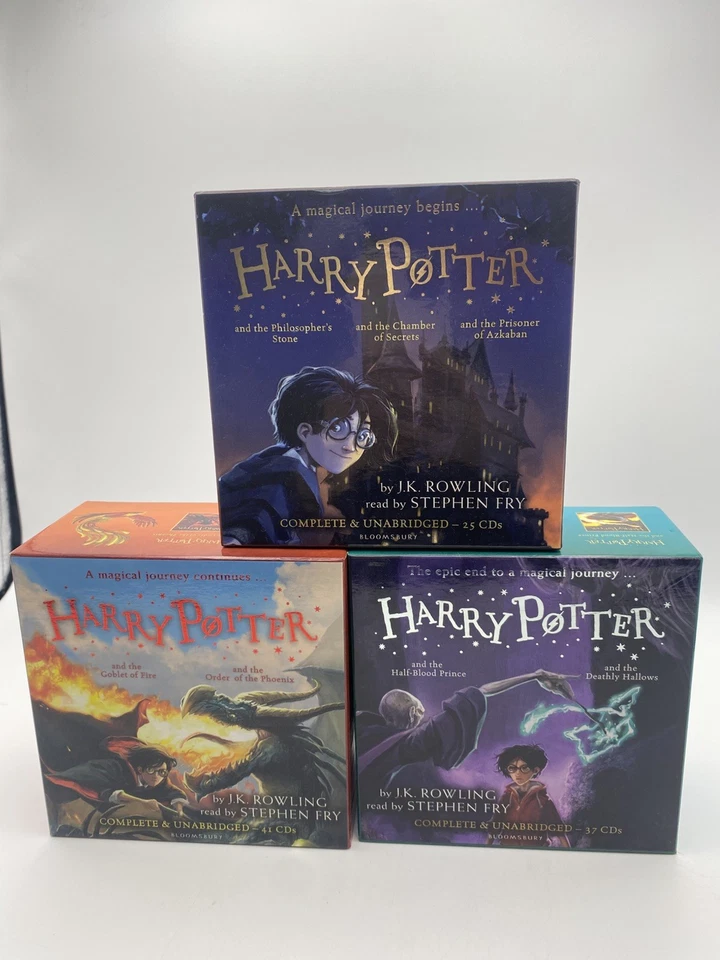 Harry Potter 1-7  Complete Audio CD Collection Audiobooks Stephen Fry - Image 1 of 4