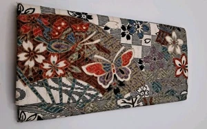 Authentische japanische Kimono Muster Geldbörse traditionelle Handarbeit Midori - Bild 1 von 6